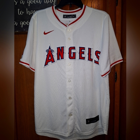 Nike Official MLB California Angels Blank Baseball Jersey In A Size Medium. NWT. - Picture 1 of 11